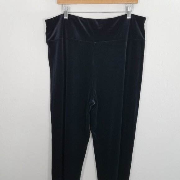J. Jill Wearever Collectio Smooth-Fit Full Leg Pants Stretch Black Size XL - Picture 5 of 7